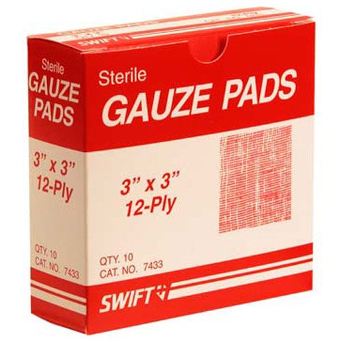 Pads,Gauze , 3"x3", Box Of 10 For Allpoints - Part# 2801528