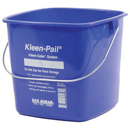 Pail-6qt Blue San For San Jamar - Part# Kp196kcbl