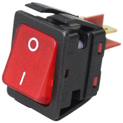 Pitco 60142401 Lighted Red Rocker Switch 20A/277VAC