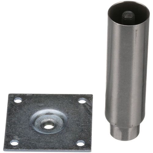 Pitco B7473009 3-1/2" Adjustable Plate Mount  Leg(6") , Removable Plate