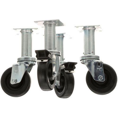 Pitco PTB3901504 Fryer Wheel Casters 4" 9" Lift 4/Pack