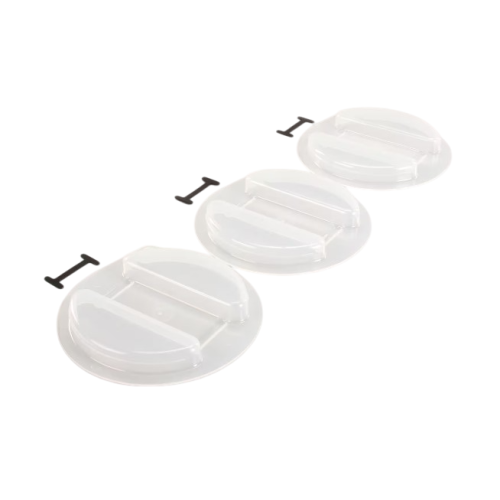 Prince Castle 404-2S Dispenser Replacement Lid Kit With Tether 3-Pack