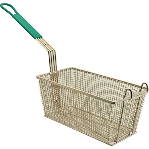 Prince Castle 678P Fry Basket with Teal Handle, 12-1/8" x 6-5/16"