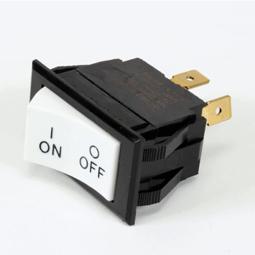 Pitco PTPP10995 Rocker Switch White W/Black Body & IEC SPST