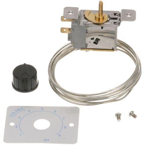 Randell RDHDCNT0501 Cold Control W/ 0.166" D-Stem Shaft, 42" Cap, Dial Plate & Knob 