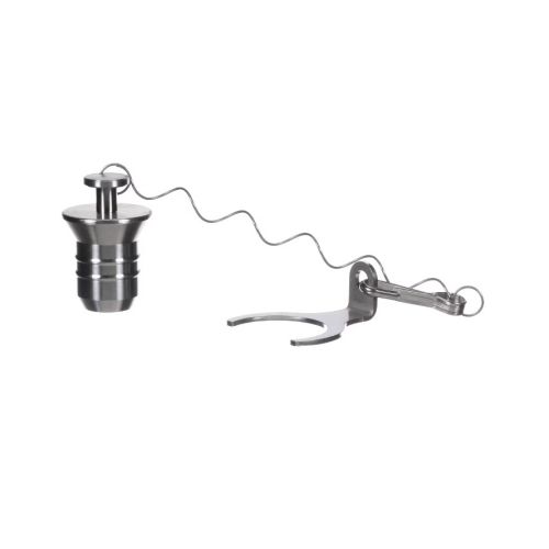 Rational 60.76.409P End Cap Assembly W/O Gaskets Internal Fat Drain