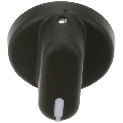 Roundup - AJ Antunes 7001324 Black Indicator Pointer Knob 1-3/8" DIA, 1/4" D-Stem Flat Down