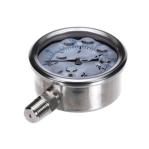 Roundup - AJ Antunes 7002617 Gauge 300 PSI 2.5" Glycerin-Filled Bottom Mount SS