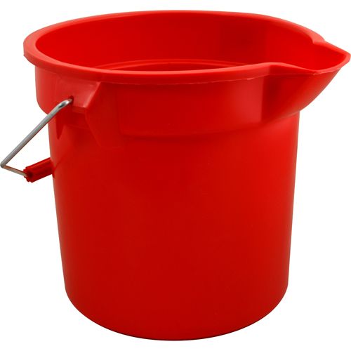 Rubbermaid 261400RED Bucket 14 QT, 12"OD, Red 