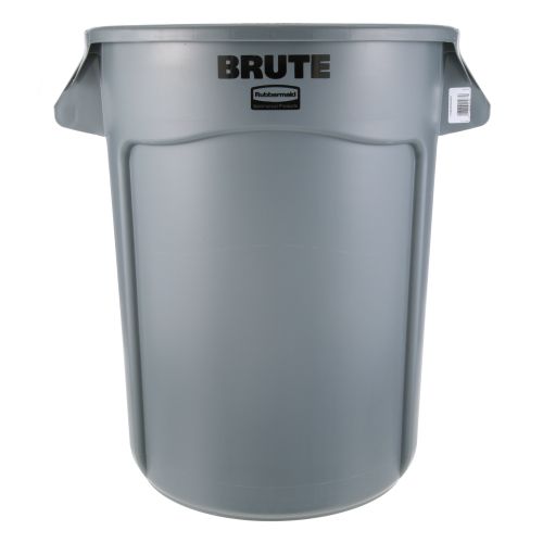 Rubbermaid 3200GY 32 Gal, Round Gray Trash Can