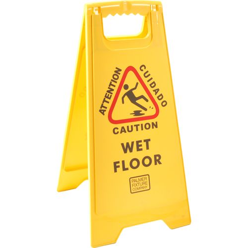 Rubbermaid 6112 Caution Floor Sign, A-Frame