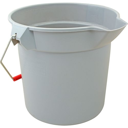 Rubbermaid FG296300GRAY 2 Gallon Gray Sanitizer Bucket