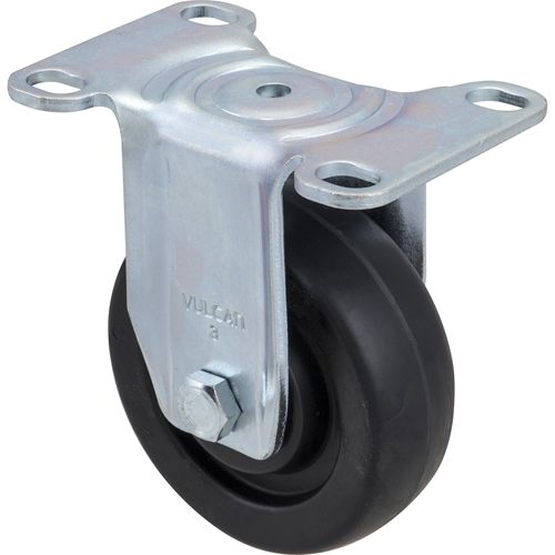 Rubbermaid RBMD3600L5 Plate Caster(3"OD,Rigid,Gray)