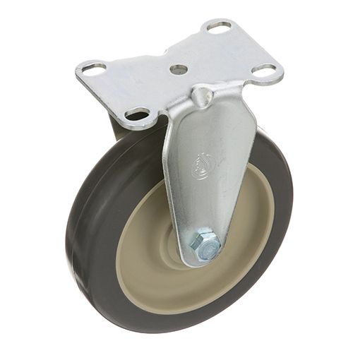 Rubbermaid RBMD4501-1 Caster,Plate , 5", Rgd, Gry