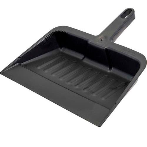 Rubbermaid RBMDFG200500CHAR Dustpan - 12" Plastic