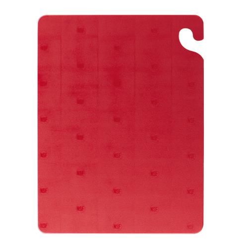 San Jamar CB152012RD Red Cutting Board, 15" x 20" x 0.5" 