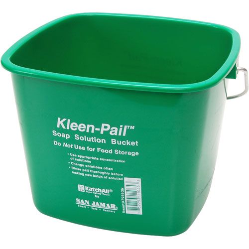 San Jamar KP256GN Pail Green 8QT