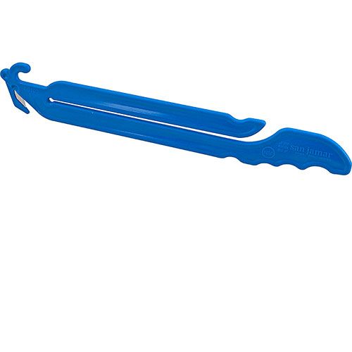 San Jamar SJBB100 Pouch Blue Tool F/ Opening & Emptying