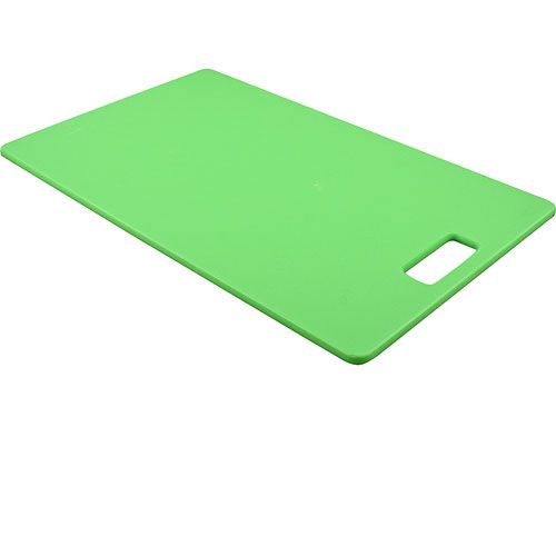 San Jamar SJCB1625512GNH Green Cutting Board with Handle 16" x 25.5" x 1/2