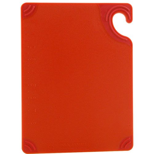 San Jamar SJCBG912RD Red Cutting Board, 9 x 12"