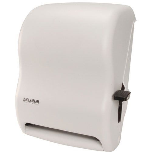 San Jamar SJT1100WH White Lever Towel Dispenser