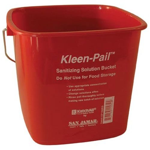 Pail Red 6qt For San Jamar - Part# Sjkp196rd