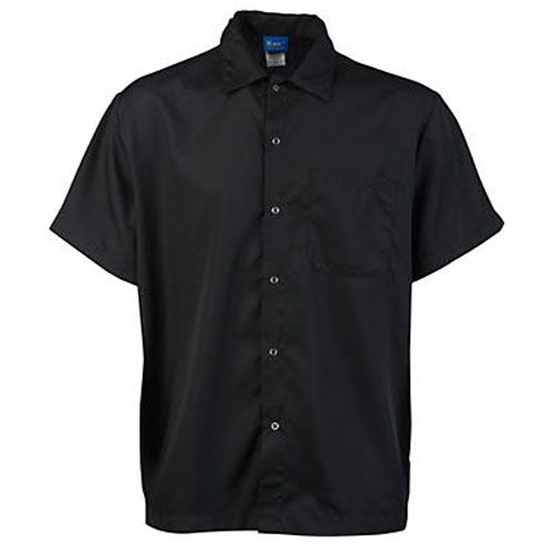Sm Frontsnap Cook Shirt Black For Allpoints - Part# 8015046