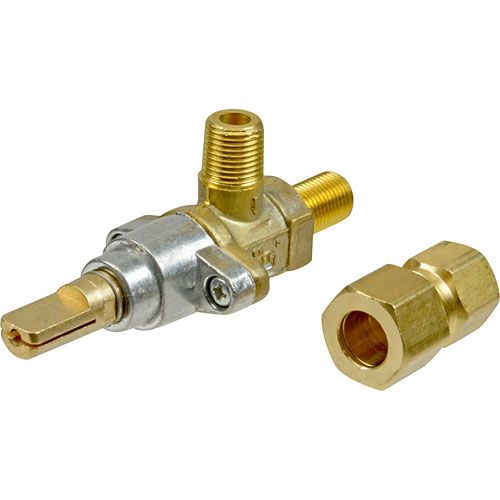 Southbend 1163687 NAT/LP Burner Valve W/1/8" MPT X 1/8" MPT, 240" Stem, 90 Degrees