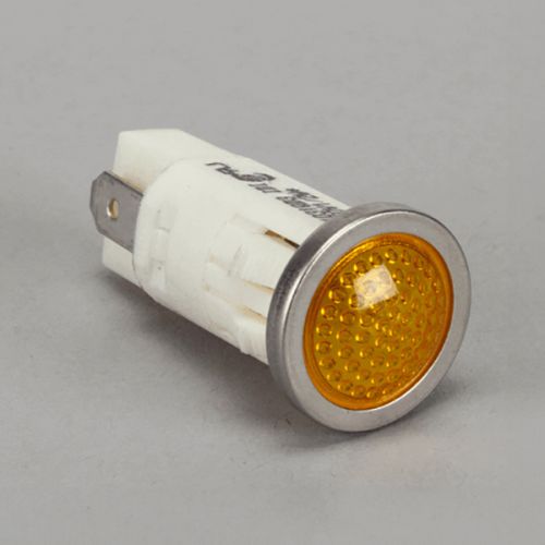 Southbend 33414 Range Signal Light 250V W/ 1/2" Amber Hole Fit 3/16" Tabs