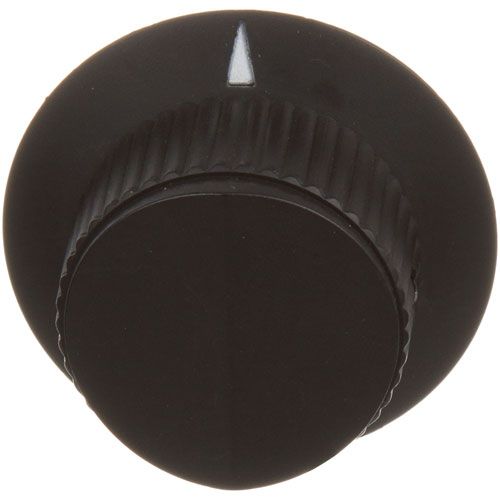 Southbend 9148-1 Black Indicator Knob W/White Arrow 1-7/8", 1/4" Hole With 2 Set Screws