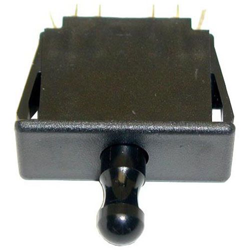Southbend SOU1177566 Black Push Button Door Switch W/ 6x3/16" Tab Term, 125/250v, 1/2" X 1-1/2"