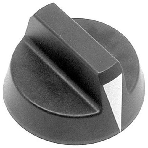 Southbend SOU1178204 Black Burner Valve Pointer Knob, 2-1/2" DIA, Mount .24, Flat Up