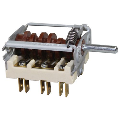 Star Mfg 2E-30304-09 Rotary Switch W/3/16" D-Stem, 6 Heat; 16A/250V
