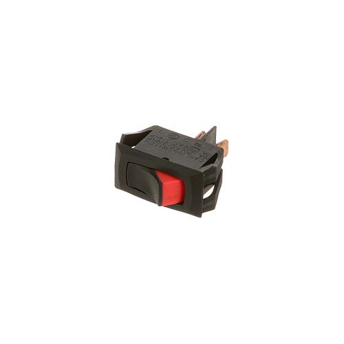 Star Mfg 2E-Y6144 SPST Red/Black Rocker Switch, On/off, 9/16 X 1-1/8