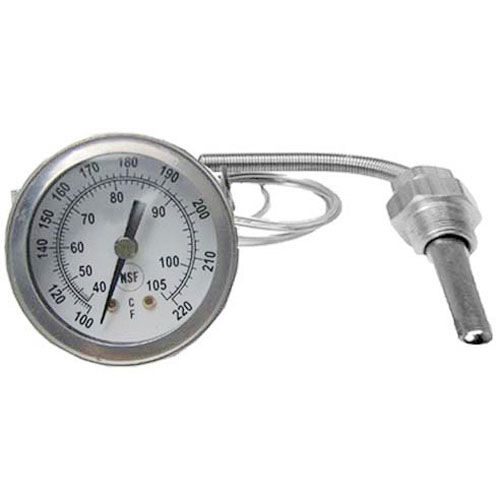 Stero P65-1135 2" Dial Thermometer W/ Stainless Steel Capillary, 1/2" MPT Stuff Box