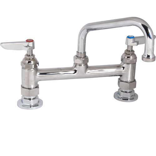 T&S Brass 0222 8" Deck Faucet, 6" Spt,Leadfree