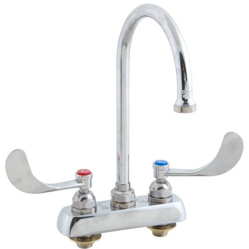 T&S Brass 1141-04 4" Deck Faucet , GSNK,Wrstbld Handle