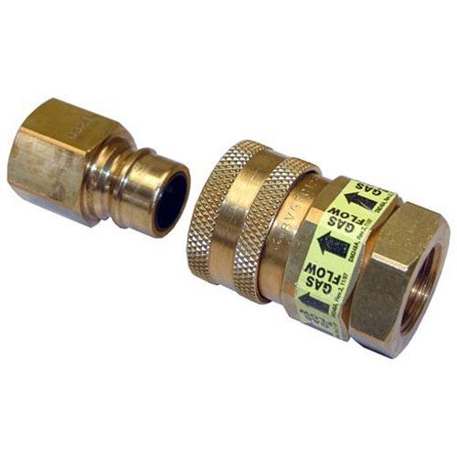 T&S Brass AG-5F 1-1/4" FPT Gas Quick Disconnect Assembly W/ Thermal Shutoff