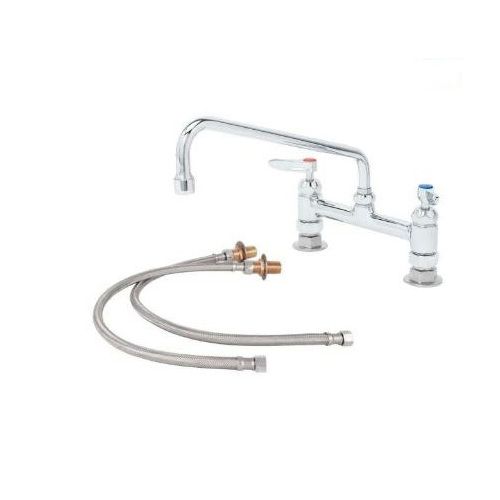 T&S Brass B-0221-CR-KIT Faucet, Double Pantry  Deck Mount