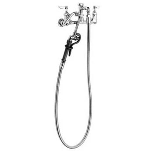 T&S Brass B-0610 Pot Filler, H/C,60"Hose,Leadfre