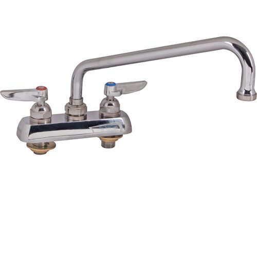 T&S Brass B-1112 4" Deck Faucet , 10"Spt,Leadfree