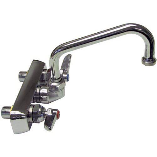T&S Brass B-1115 4" CTRS Wall Mount Faucet W/ 6" Swing Nozzle and Handle