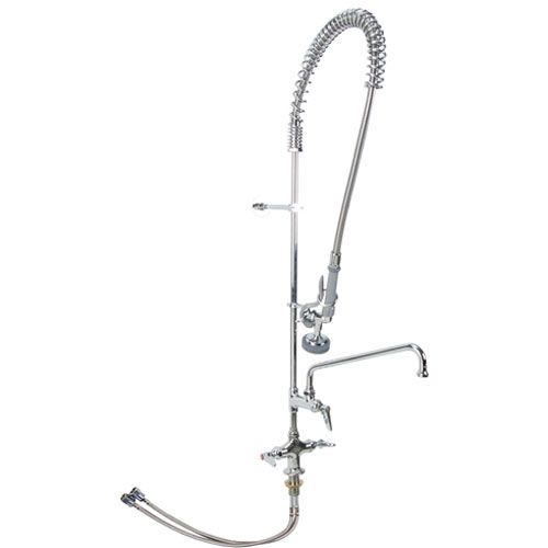 T&S Brass B0113ADF12B Pre Rinse Deck Mount W/Add-On Faucet