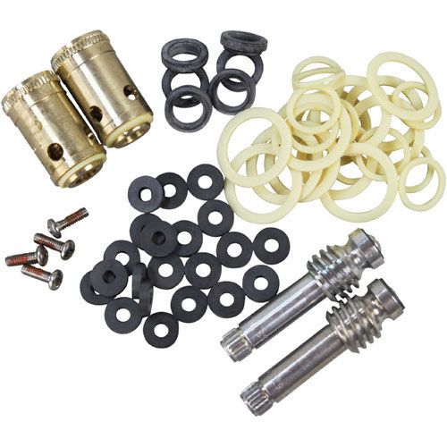T&S Brass B6K Faucet & Spindle Repair Kit, New Type W/Barrel & Spindles