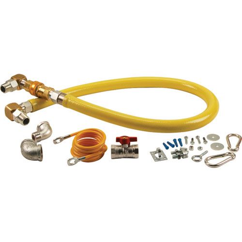 T&S Brass TSHG4D48SK Gas Hose Kit , 3/4" X 48", T&S