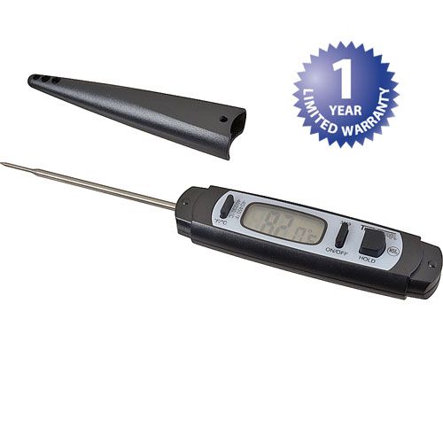 Taylor Thermometer 3519FDA Waterproof Digital Thermometer ,-40/ 450F Fda,