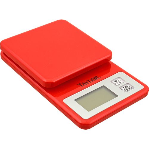 Taylor Thermometer 3817R Digital Scale (11LBS ,RED,Plastic)
