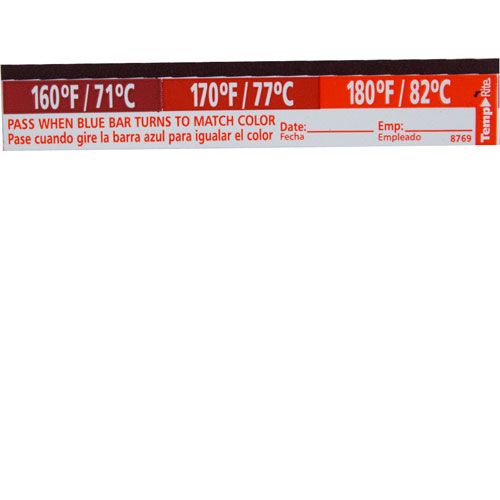 Taylor Thermometer 8769 Temperature Label , 160/170/180