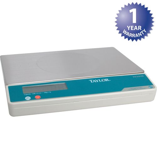 Taylor Thermometer TE220S Digital Portion Scale 22 Lb X 7.15 In