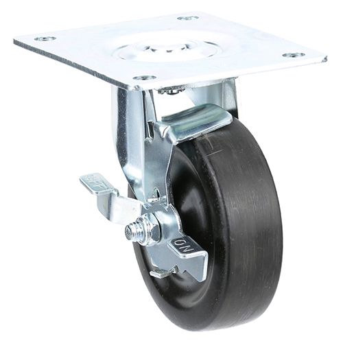 True 830217 4" Swivel Caster W/ Brake Plate,